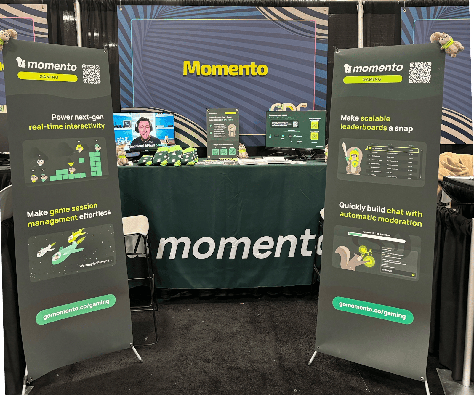 image of Momento's booth at GDC