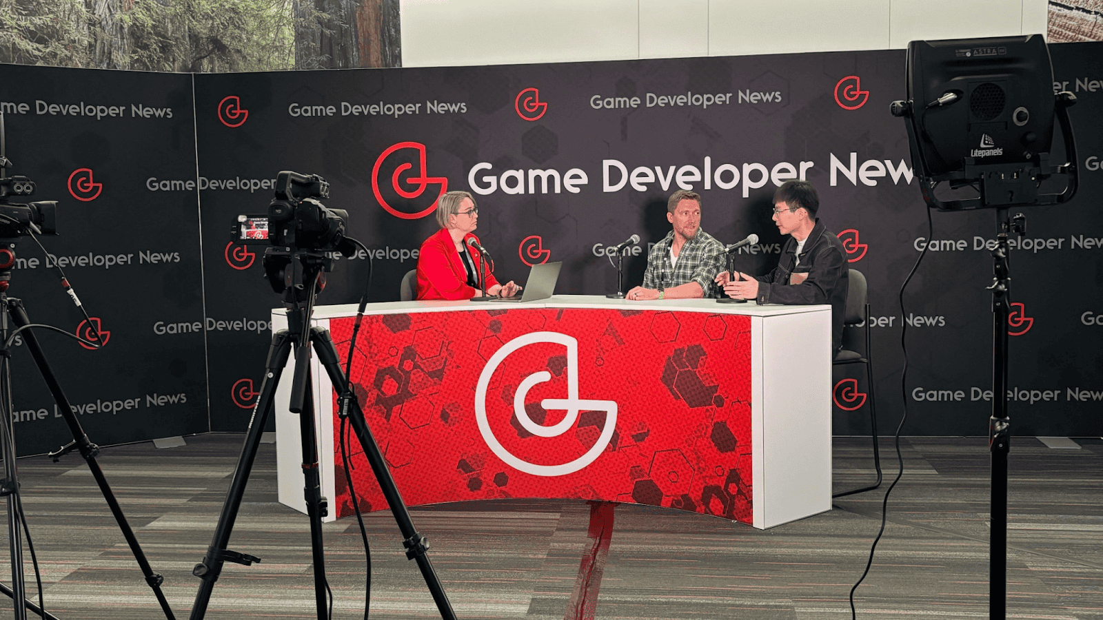 image of Allen Helton talking to Game Developer News