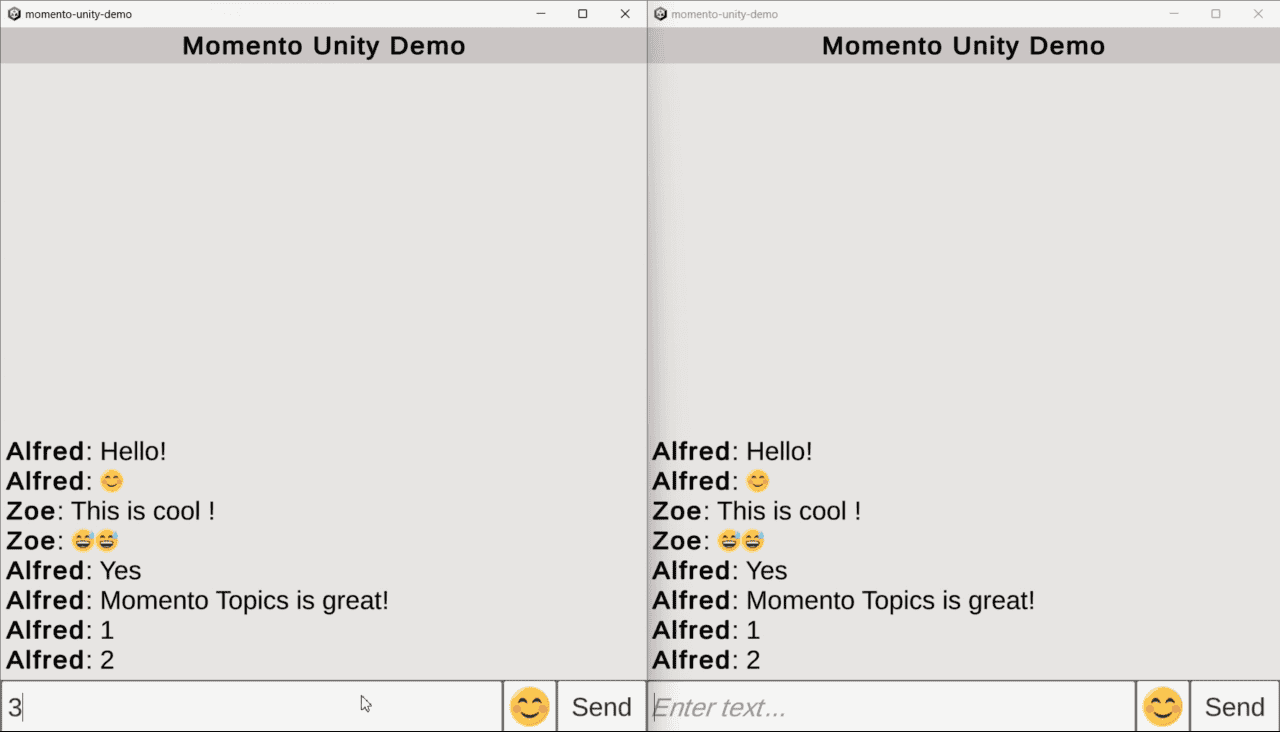 Momento Unity Demo