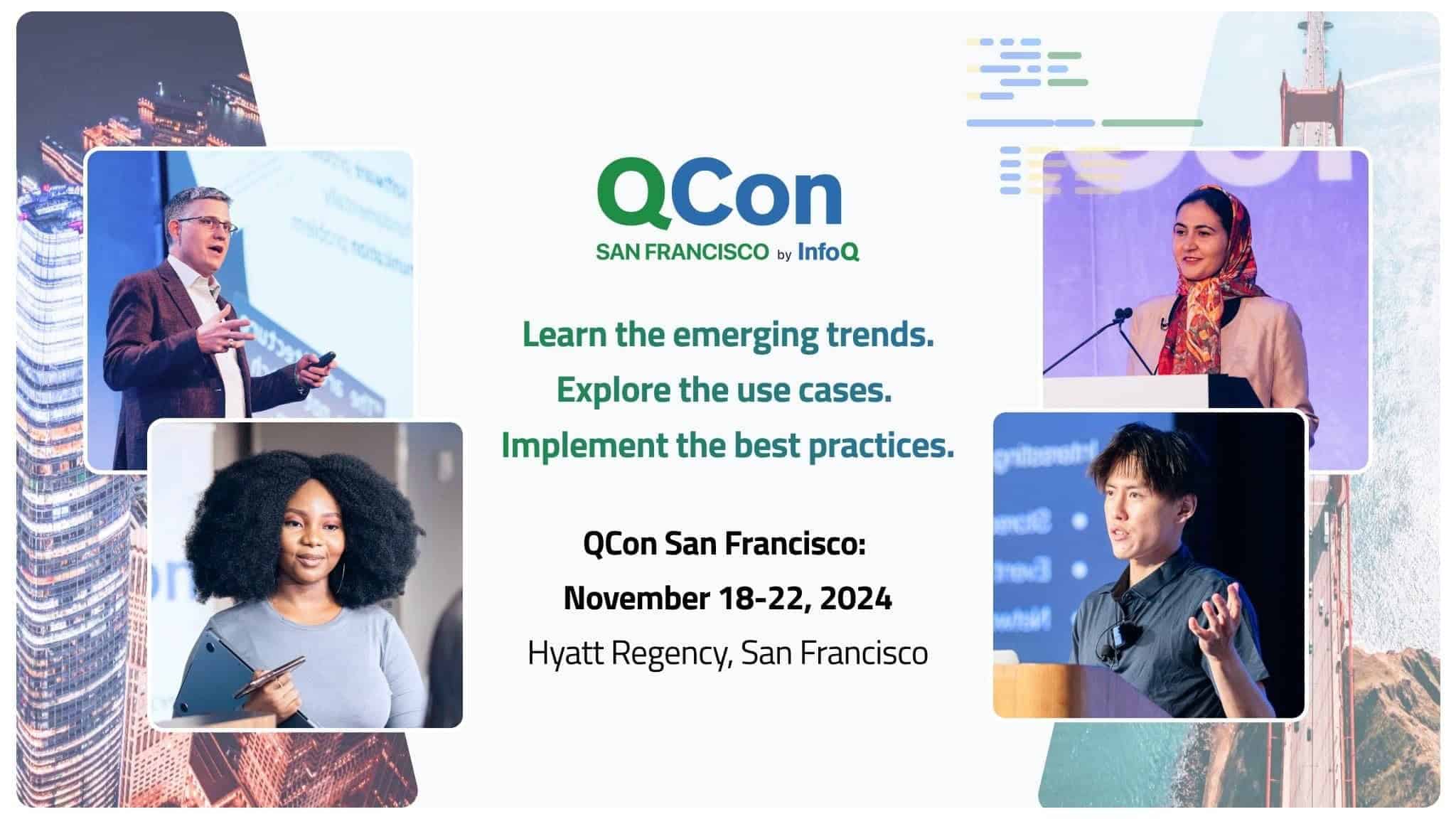 QCon 2024 San Francisco by InfoQ Banner Image